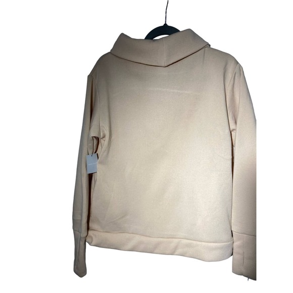 West Loop Cream Cowl Neck Sweater, Size Medium * wom257 - Picture 9 of 10